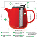 Ceramic Teapot with Infuser