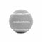 grey tennis ball with white text