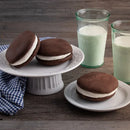 plates of cookies and glasses of milk