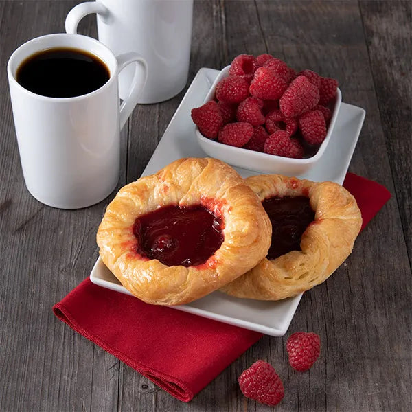 plate of pastries and a cup of coffee