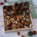 Premium Belgian Chocolate Dipped Fruit & Mendiant Gift Tray