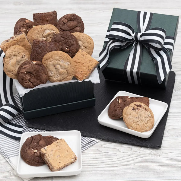 box of cookies and  gift