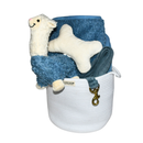 Dog Gift Basket - Paws and Relax - Blue