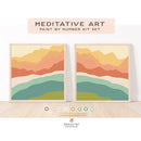 Meditative Art Paint By Number Kit - Zen Peaks
