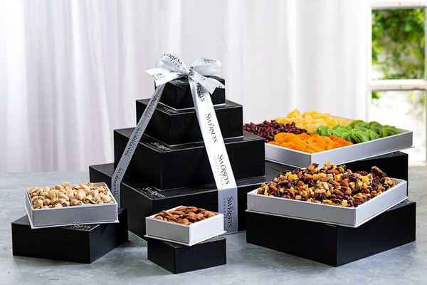 Divine Deluxe Nut and Dried Fruits Gift Box Tower