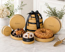 Deluxe Gourmet Pastry 3-Tier Gold Round Gift Box