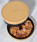 Deluxe Gourmet Pastry 3-Tier Gold Round Gift Box