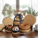 Deluxe Gourmet Pastry 3-Tier Gold Round Gift Box