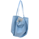 blue bag with handles