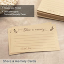 Wooden Funeral Guest Book for Memorial Service Celebration of Life Decorations