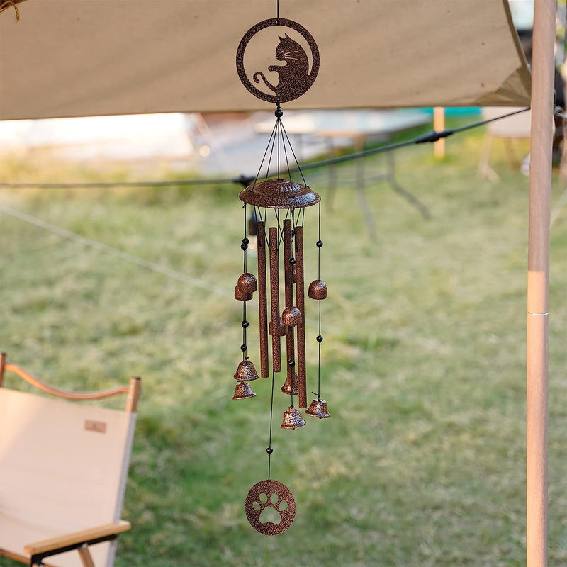 wind chime hanging on a tent