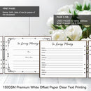 Wooden Funeral Guest Book for Memorial Service Celebration of Life Decorations