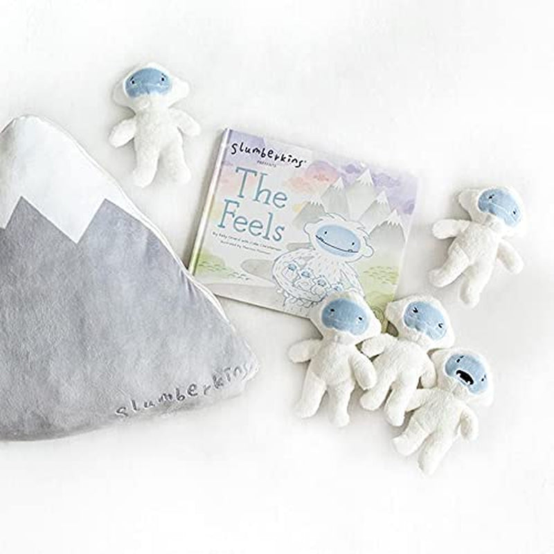 The Feels Set - Includes 5 Mini Feels Plush Toys, Interactive Story Book, &  Mountain Pillow for Easy Storage 